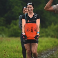 Alissa participating in a Spartan Race