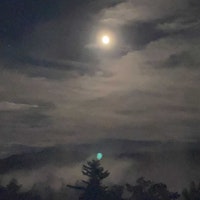 Moonlit views in the White Mountains