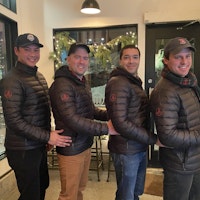 Ryan and some of the Bonfire team in their matching jackets